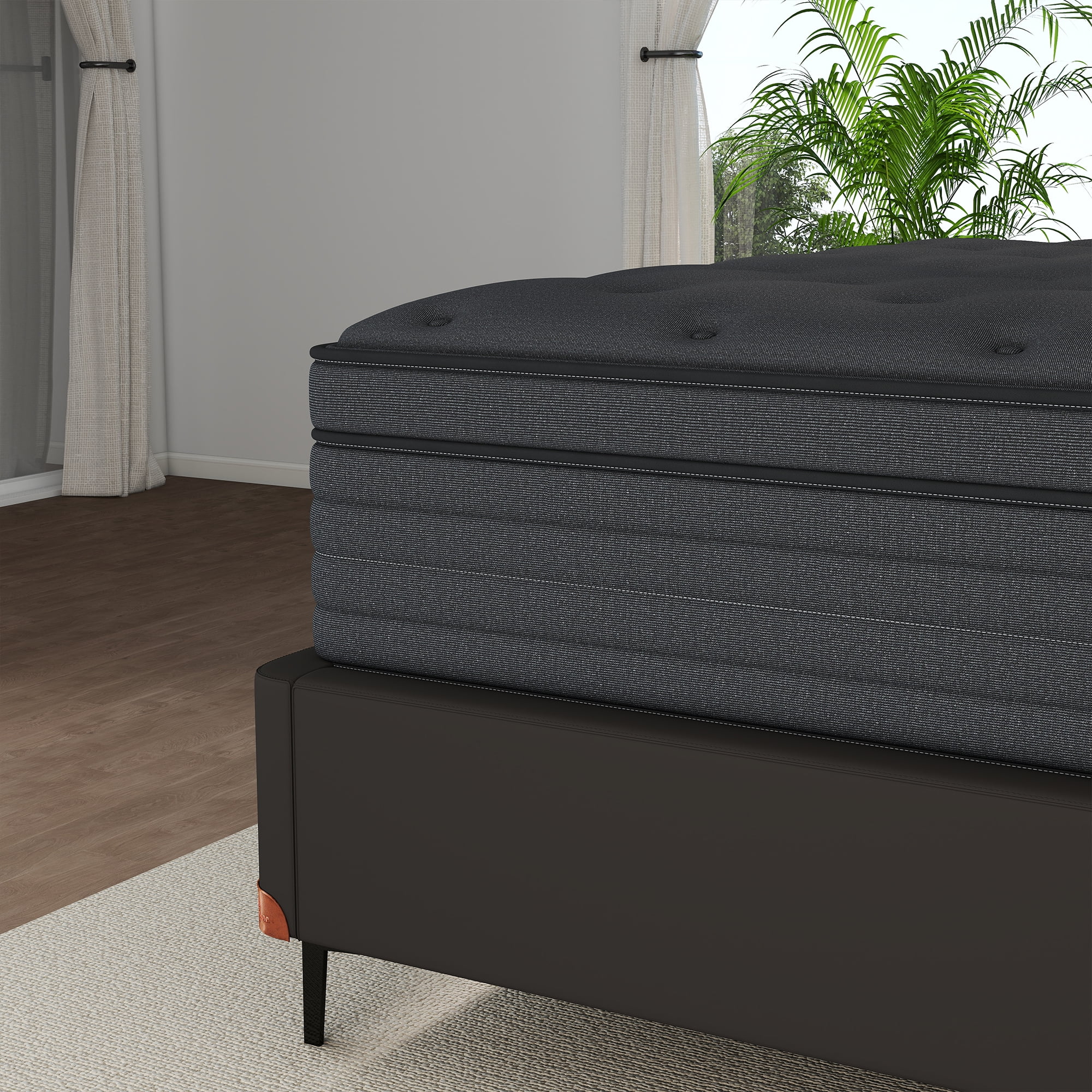 Mulinature 14inch King Mattress,Hybrid Mattresses Medium Firm in a Box