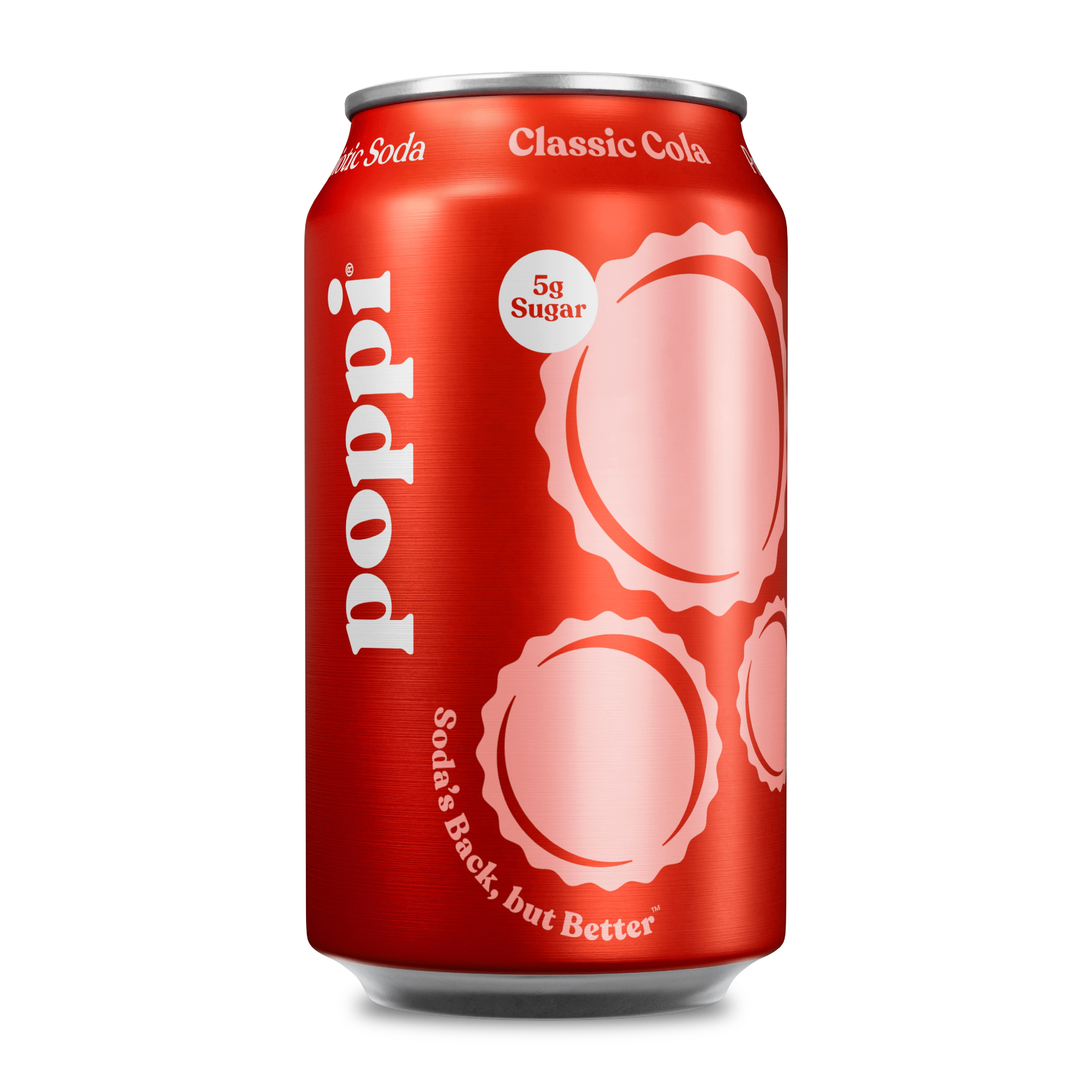 (12 pack) Poppi Classic Cola Prebiotic Soda, 12 oz, 12 Pack Cans
