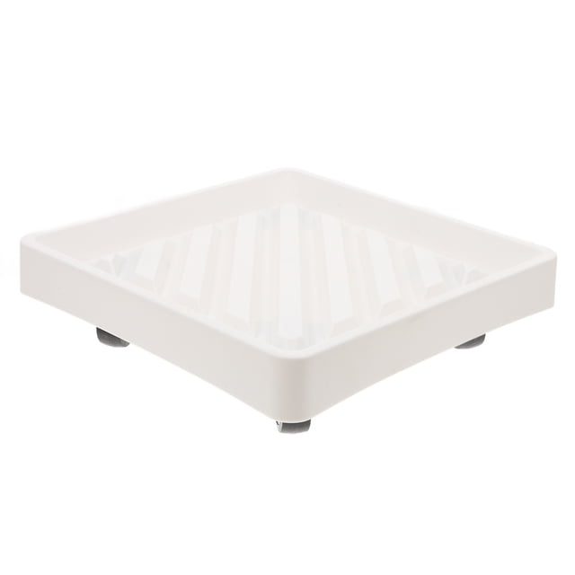 SHISUYAN Chariot Carré pour Plantes avec Roulettes Base de Jardinière Roulante Plateau Carré Robuste avec Roues Pot de Plante Mobile Support de Jardinière en Palette pour Jardin Intérieur et Extérieur et Maison
