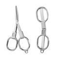 thumbnail image 2 of Portable Stainless Steel Folding Scissors with Keychain for Travel, First Aid, and Crafting, 2 of 5