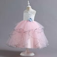 thumbnail image 5 of Diufon Puffy Princess Dress for 5-14 Years Girl Lace Mesh Layered Rompers Skirt Birthday Middle-Age Dresses, 5 of 9
