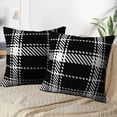 thumbnail image 3 of LALILO Throw Pillow Covers Lumberjack Black And White Trendy Cushion Cover 18" x 18", 2748 Pack, 3 of 6