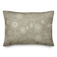 thumbnail image 2 of Creative Products Taupe Sunflower Icons 20 x 14 Spun Poly Pillow, 2 of 3