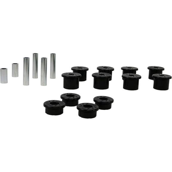 Whiteline W73815 Front Leaf Spring and Shackle Bushing Kit Compatible with 80-97 F-250, F-350