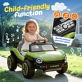 thumbnail image 5 of Xuanlur 12V Ride on Car for Kids, Licensed Volkswagen Beetle Ride on Toys with Remote Control, Electric Car for 3-5 Years Olds with Rear Cargo Storage, Music, Lights, 4-Wheel Suspension, Green, 5 of 8