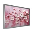 thumbnail image 2 of Designart "Cherry Tree Bloom in White and Pink II" Floral Framed Wall Art Decor - Traditional Pink Cherry Living Room Framed Canvas Art, 2 of 6