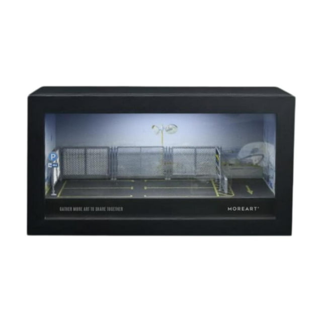 Siruishop 1:64 Garage Display Case Alloy Car Display for Diecast Car Mini Dolls Layout A