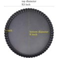 thumbnail image 2 of Tart Pan, Quiche Pan, RICHSC Non-Stick Removable Loose Bottom Carbon Steel 9In Tart Pan, Easy to Operate and Clean., 2 of 7