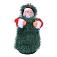 thumbnail image 4 of Muñeco de Papá Noel musical, 30 cm, adorable muñeco navideño bailando con forma de árbol, muñeco navideño eléctrico, estándares líderes en la industria, 4 of 9