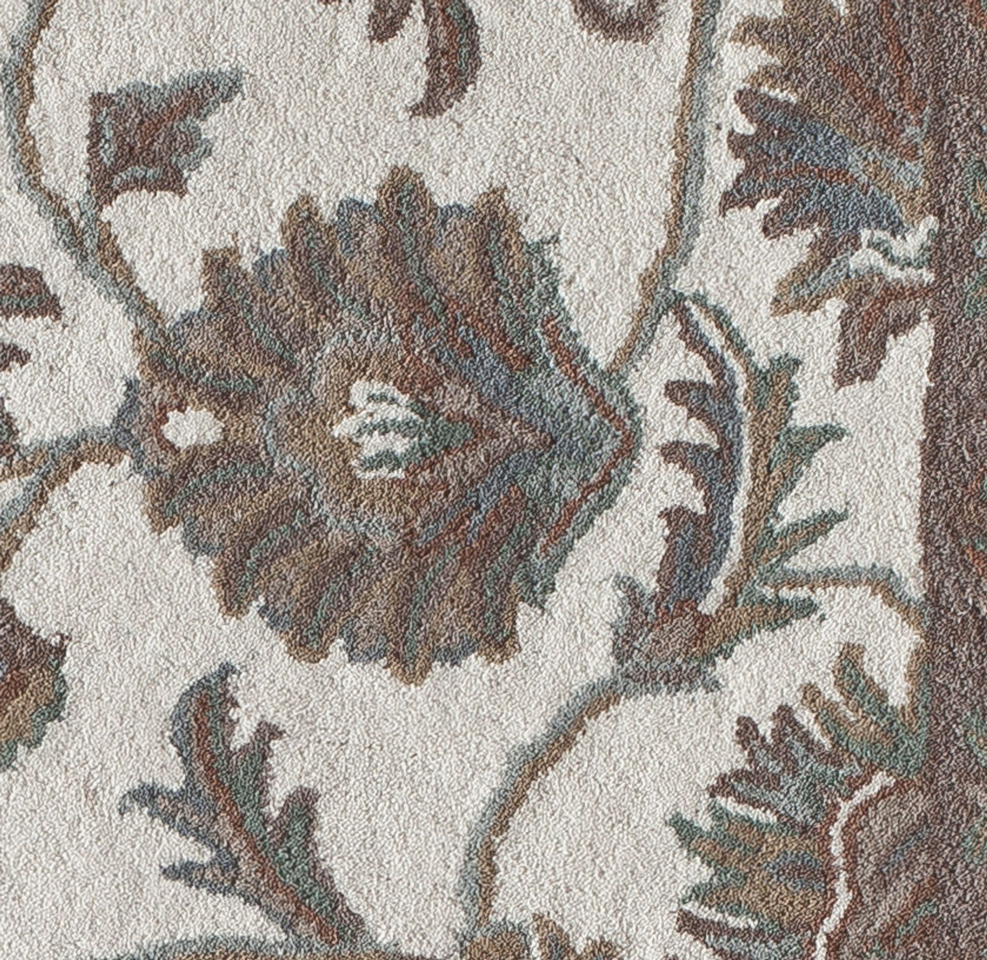 Rugs America Jasmine NDY01 Ivory Light Blue Oriental Traditional Ivory Area Rug, 2'3"x8'