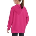 thumbnail image 5 of TFEOQRY Children girls and boys hoodei Crewneck Oversized Hooded Sweatshirt Kids Fashion Long Sleeve Pullover Tops Hot Pink, 5 of 8