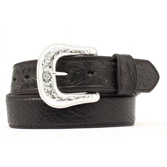 Nocona N2438901-44 Ceinture en Peau de Bouleau, Noire - Taille 44