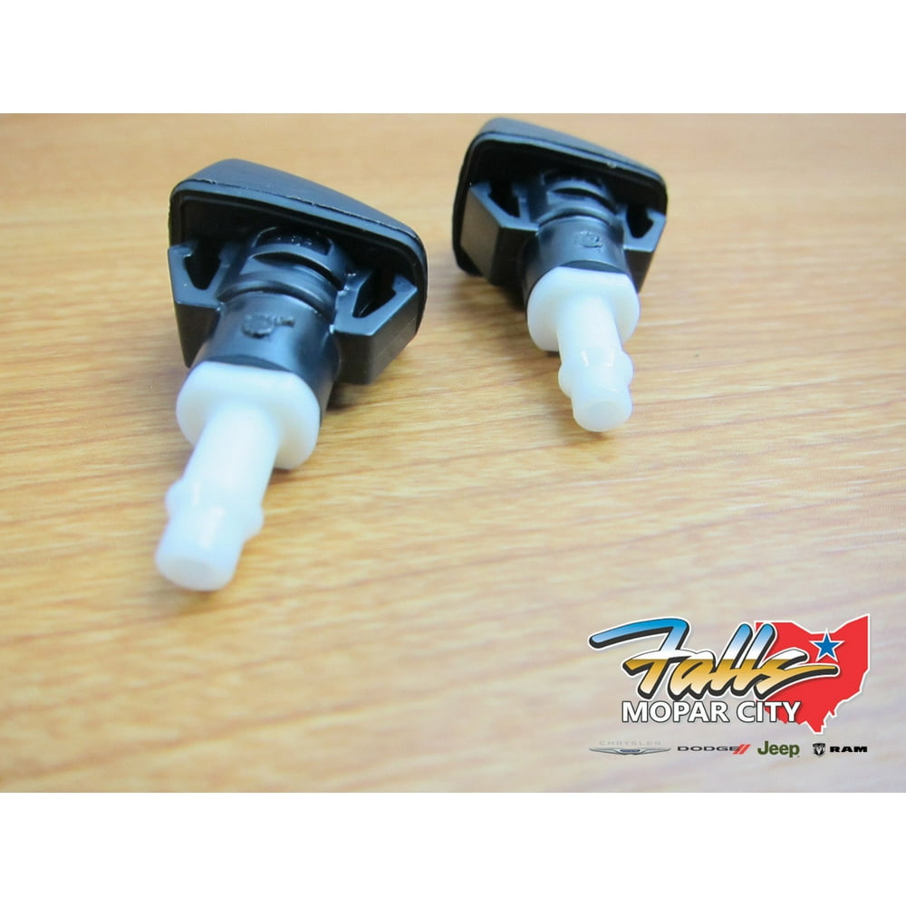 Dodge Ram 15005500 Windshield Washer Sprayer Spray Nozzle Set of Two