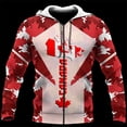 thumbnail image 5 of Sudadera con capucha con cremallera y estampado 3D de Maple Leaf Generation para hombre y mujer, estilo urbano, nueva ropa Y2k, 5 of 5