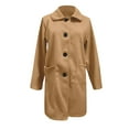 thumbnail image 6 of Aoiroe Women Winter Mid,Long Jackets For Women,Wool Blend Coat Women,Wool Pea Coats For Women,Long Winter Coats For Women,Long Coats For Women,Ladies Winter Coats,Khaki,L, 6 of 6