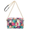 thumbnail image 2 of FORMRS Women Crossbody Purse with Chain Strap Vegan Leather Shoulder Handbag, Pink Geometric, 2 of 7