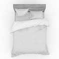 thumbnail image 1 of Ambesonne Abstract Bedding Set 4 Pcs, Minimalist Triangles Art, Queen, Pale Grey White, 1 of 3