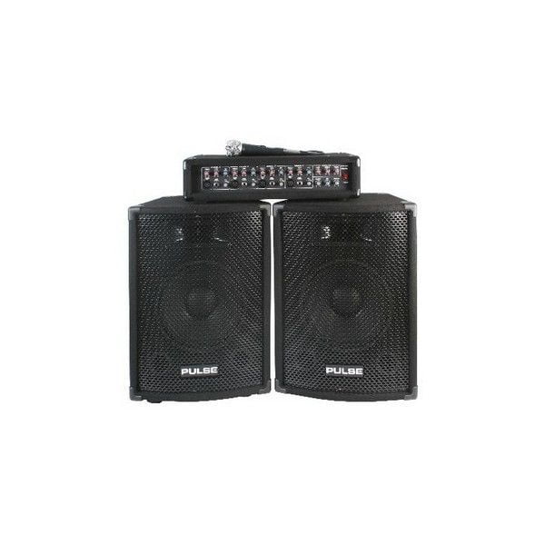 pa system with mixer & speakers