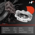 thumbnail image 2 of A-Premium Disc Brake Caliper Assembly with Bracket Compatible with Kia Sorento 2005 2006 2007 2008 2009 - Front Left Driver Side, 2 of 9
