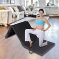 thumbnail image 3 of Colchoneta de ejercicio plegable de tres pliegues Gimnasio en hogar Espuma suave de transporte Grueso para estirar , negro, 3 of 7