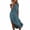 Blue, variant on VEKDONE Linen Dresses for Women Crew Neck Sleeveless Sundress Solid Color Loose Fit Flowy Maxi Dress with Pockets Summer Vacation Beach Dress Gray XXL