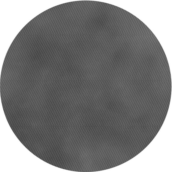 Ahgly Company Indoor Round Patterned Sonic Silver Gray Area Rugs, 7' Round