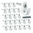 thumbnail image 2 of Soportes de Estante de Alambre Perfecl 24 Piezas con Clip de Pared, 2 of 8