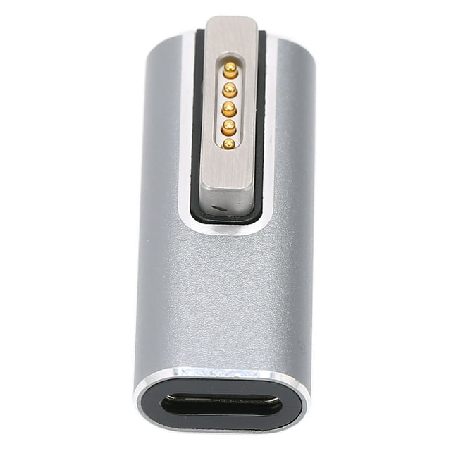 Adaptador Magnético de Carga Rápida Tipo C A PD 5A Con Interfaz de Succio Magnética, Carcasa de Aleacio de Aluminio, Para Computadora Portátil OS X, Adaptador Tipo C A