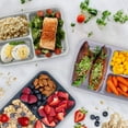 thumbnail image 5 of (4 pack) Bentgo Prep 3-Compartment Meal Prep Containers with Lids, PFAS & BPA Free Materials, Durable, Microwave, Freezer, & Dishwasher Safe To Go Food Storage (Lilac), (BGPRP3-LC), 5 of 9