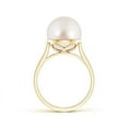 thumbnail image 2 of ANGARA 11mm South Sea Cultured Pearl Solitaire Ring in 14K Yellow Gold for Women, Girls Ring Size-7.5 (Stone Grade: AAAA-Heirloom) June Birthstone Jewelry Gift for Her Birthday, Wedding, Engagement, 2 of 9