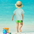 thumbnail image 4 of FORMRS Boys Rash Guard Short Sleeves Swim Shirt Quick Dry UPF 50+ Sun Protection, Sizes 3-12T, Vibrant Tomatoes, 4 of 6