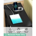 thumbnail image 5 of XPOPR  Bedside Table Set of 2, End Table Black for Living Room, Side Tables with Charging Station, Nightstand with 2 USB Ports and 2 Power Outlets, Wooden Small End Table(Black), 5 of 16