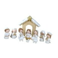 thumbnail image 4 of 12 Pieces Nativity Scene Figurine Ornament Set Resin Construction Christmas Indoor Religious Decor, 4 of 9