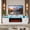 White, variant on Oneinmil Fireplace TV Stand with 36” Electric Fireplace, Entertainment Center for TVs up to 90", LED Lights Entertainment Center, TV Console, Grey