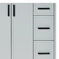 thumbnail image 4 of Ariel Kelly 43 Inch Single Rectangular Sink Bathroom Vanity With Pure White Quartz Countertop 1.5 Inch Edge In Grey, 4 of 12