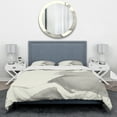 thumbnail image 2 of Designart 'minimal geometric Zen V' Geometric Duvet Cover Set, 2 of 4