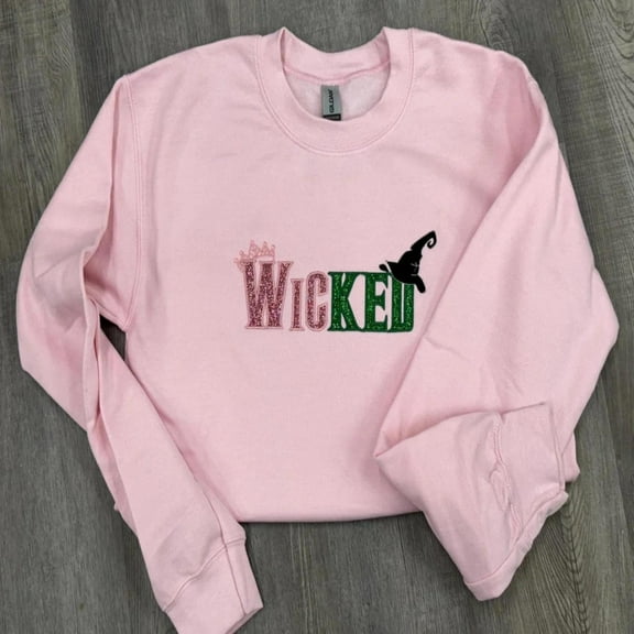 Glitter Embroidered Sweatshirt - Gift for Wick, Unisex Sweatshirt, LINHKHA
