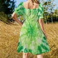 thumbnail image 3 of Colorful Tie Dye Vortex Summer Dresses for Women Beach Boho, 3 of 7