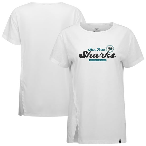 Women's Levelwear  White San Jose Sharks Influx Monument T-Shirt