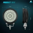 thumbnail image 4 of Nilight Led Light Pods 2Pcs 4.3inch 25Led Flood Beam Round Driving Work Lights Built-in EMC Super Slim Offroad Lights Ditch Lights for Tractor Truck Motorbike Boat ATV, 4 of 7