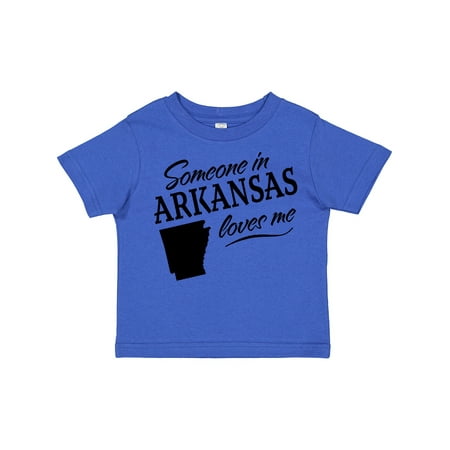 

Inktastic Someone in Arkansas Loves Me Gift Toddler Boy or Toddler Girl T-Shirt