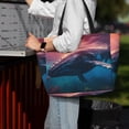thumbnail image 6 of Rocae Sunshine Ocean Whale for Large Women's Waterproof Beach Bag Tote with 7 Pockets Pool Bag for Travel Gym Vacation, 6 of 6