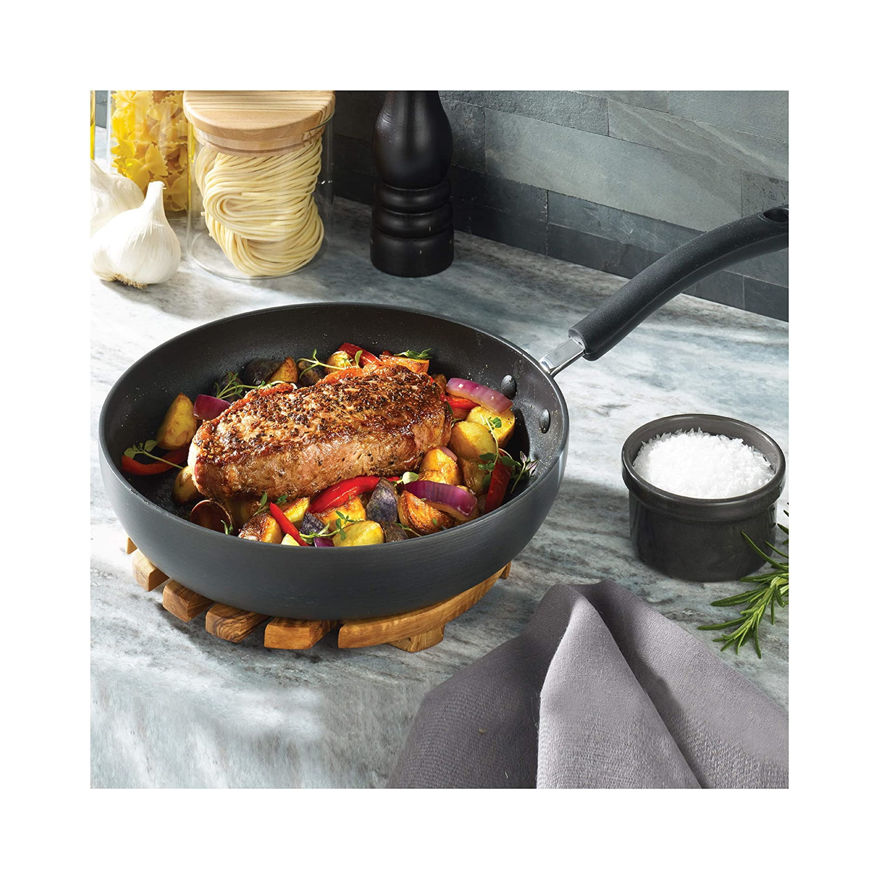 T-FAL T-fal Culinaire Nonstick Cookware, 2 piece Fry Pan Set, 8 & 10.5  inch, Black B058S264