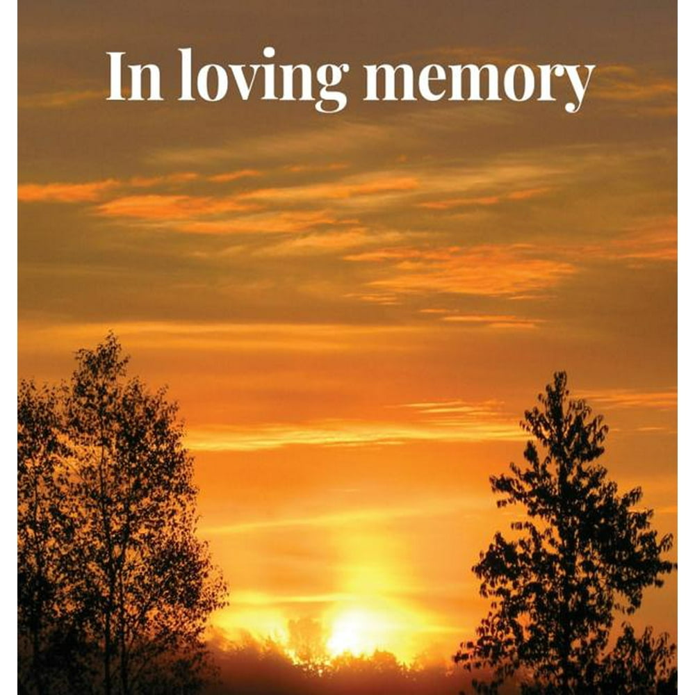 Memorial Guest Book (Hardback cover) Memory book, comments book