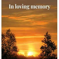 Memorial Guest Book (Hardback cover): Memory book, comments book, condolence book for funeral, remembrance, celebration , (Hardcover)