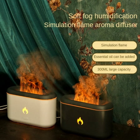 

USB Air Humidifier Ultrasonic Aromatherapy Humidifiers Diffusers 300ML Oil Diffuser Humidifier for Bedroom-Black