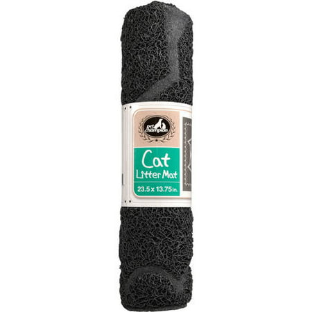 Pet Champion, Cat Litter Mat, Small, Black (Cat Litter Box Mats Best)