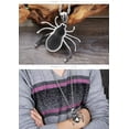 thumbnail image 5 of PAMTIER Men's Stainless Steel Vintage Personality Hip Hop Cute Fat Spider Biker Pendant Gothic Punk Style Lucky Amulet Beneficial Insects Free Chain, 5 of 6