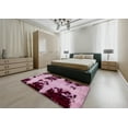 thumbnail image 4 of Ahgly Company Indoor Square Abstract Pink Abstract Area Rugs, 4' Square, 4 of 6
