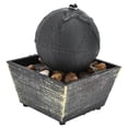 thumbnail image 4 of USB-Powered LED Tabletop Ball Water Fountain - 3V Circulating Water Feature with Natural Stones, Soothing Sound & Ambient Warm Light, Compact Plastic Decorative Desktop Fountain for Home Office, 4 of 6